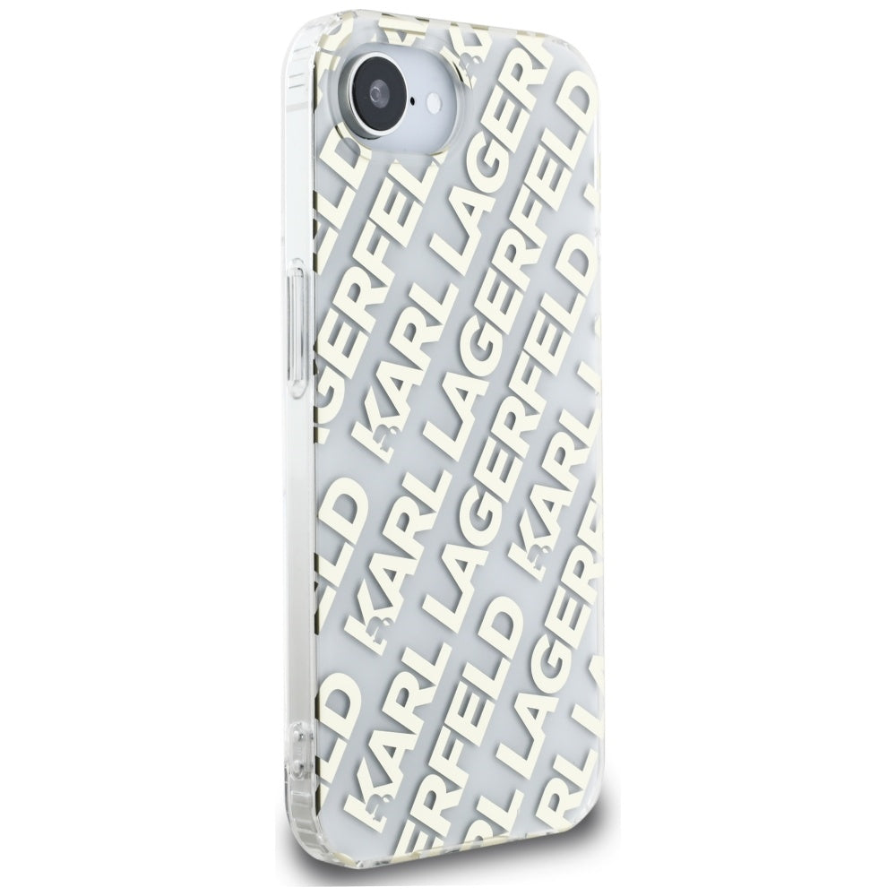 Tok Apple iPhone 17e / 16e készülékhez, Karl Lagerfeld, IML Luxury Gold Fullover Logo, Arany