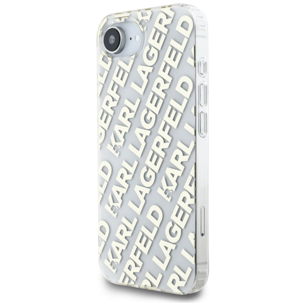 Tok Apple iPhone 17e / 16e készülékhez, Karl Lagerfeld, IML Luxury Gold Fullover Logo, Arany