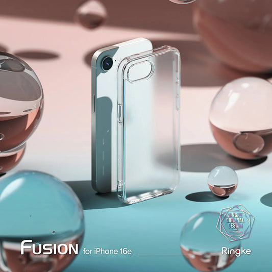 Tok Apple iPhone 17e / 16e-hez, Ringke, Fusion, Matt Átlátszó
