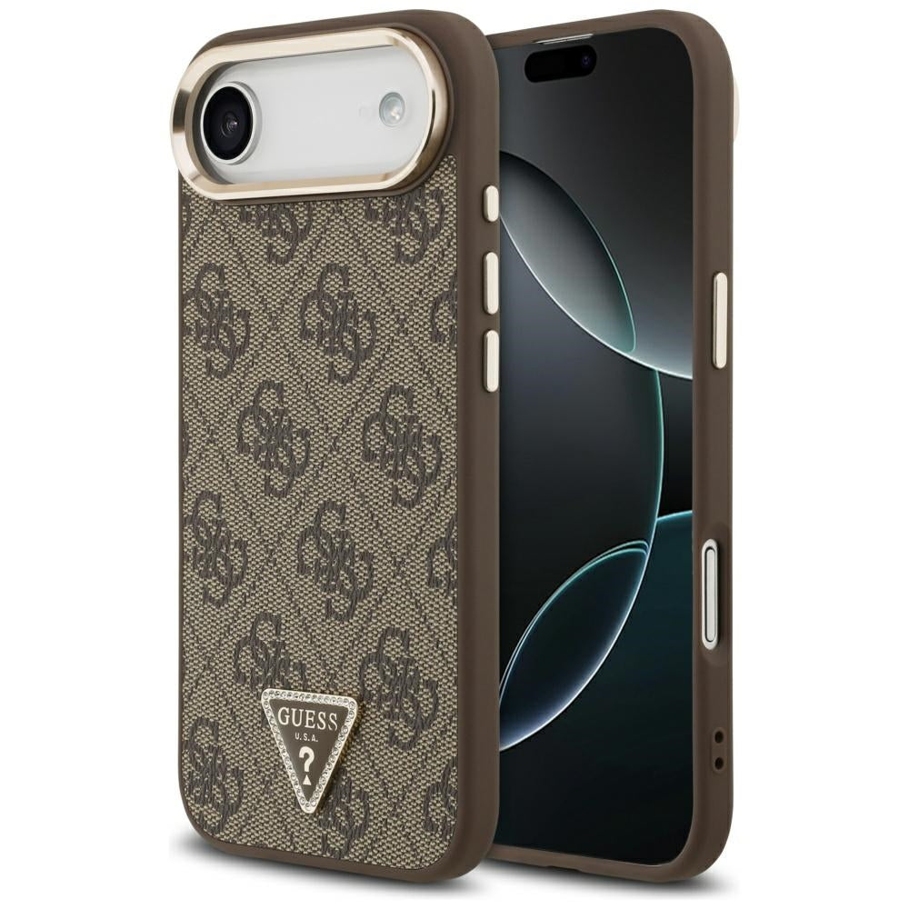 Tok Apple iPhone 17 Air-hoz, Guess, 4G Triangle Logo, Aranybarna