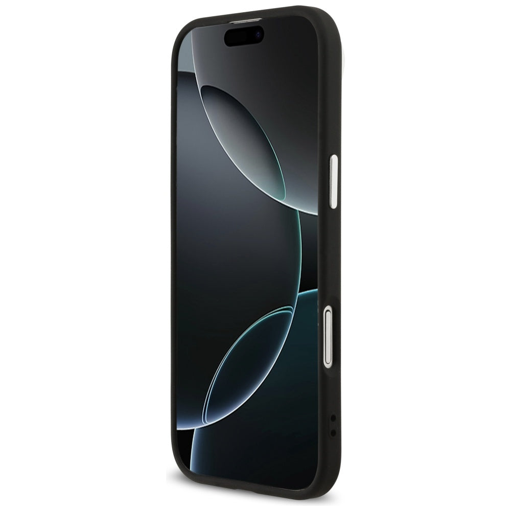 Tok Apple iPhone 17 Air-hoz, Guess, Big 4G Logo Classic, Fekete-Ezüst