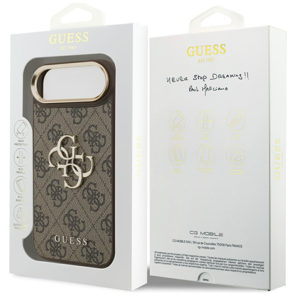 Tok Apple iPhone 17 Air-hoz, Guess, Big 4G Logo Classic, Aranybarna