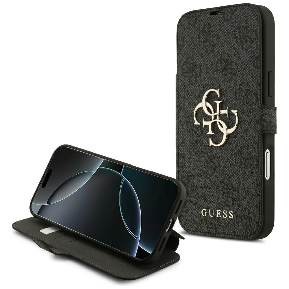 Tok Apple iPhone 17-hez, Guess, 4G Metal Logo, Fekete
