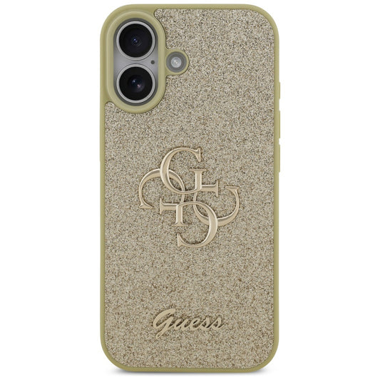 Tok Apple iPhone 17-hez, Guess, Fixed Glitter Big 4G, Arany