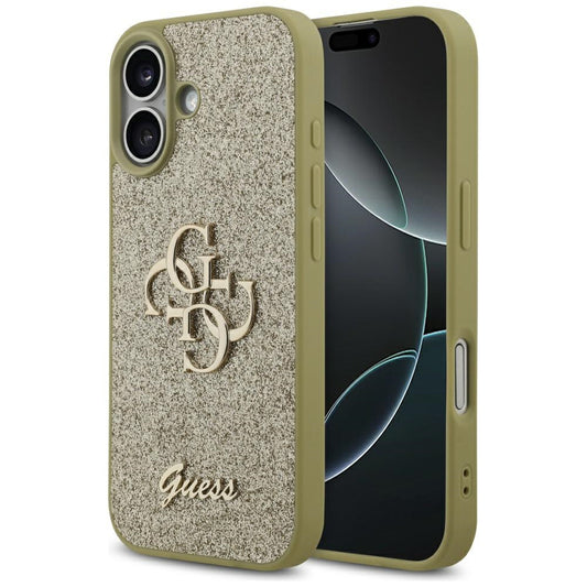 Tok Apple iPhone 17-hez, Guess, Fixed Glitter Big 4G, Arany