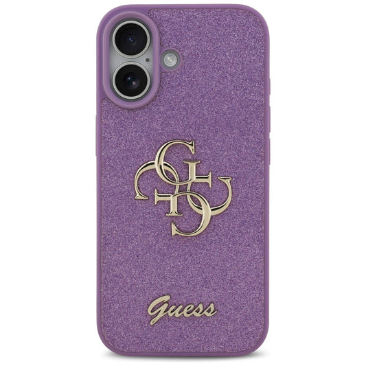 Tok a Apple iPhone 17-hez, Guess, Fixed Glitter Big 4G, Lila