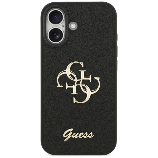 Tok a Apple iPhone 17-hez, Guess, Fixed Glitter Big 4G, Fekete