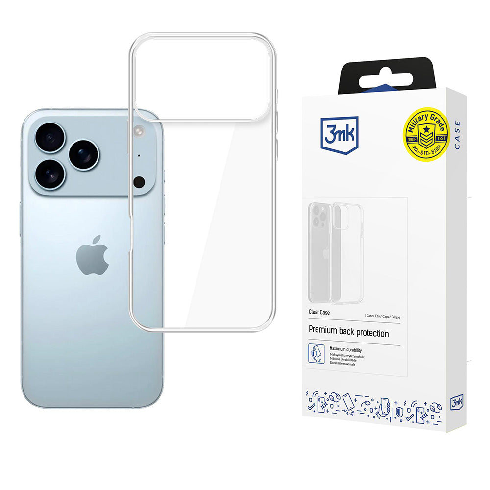 Tok a Apple iPhone 17 Pro-hoz, 3MK, Átlátszó, Transparent