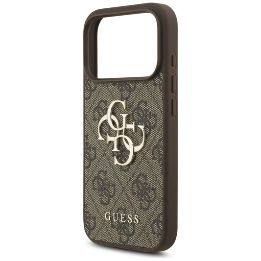 Tok Apple iPhone 17 Pro-hoz, Guess, 4G Big Logo, Barna