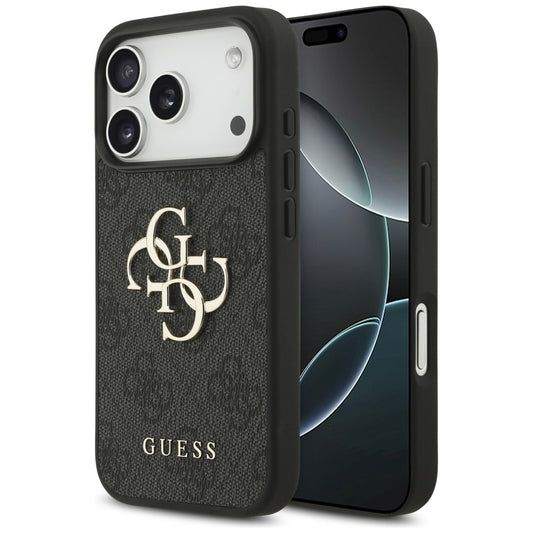 Tok a Apple iPhone 17 Pro-hoz, Guess, 4G Big Logo, Fekete