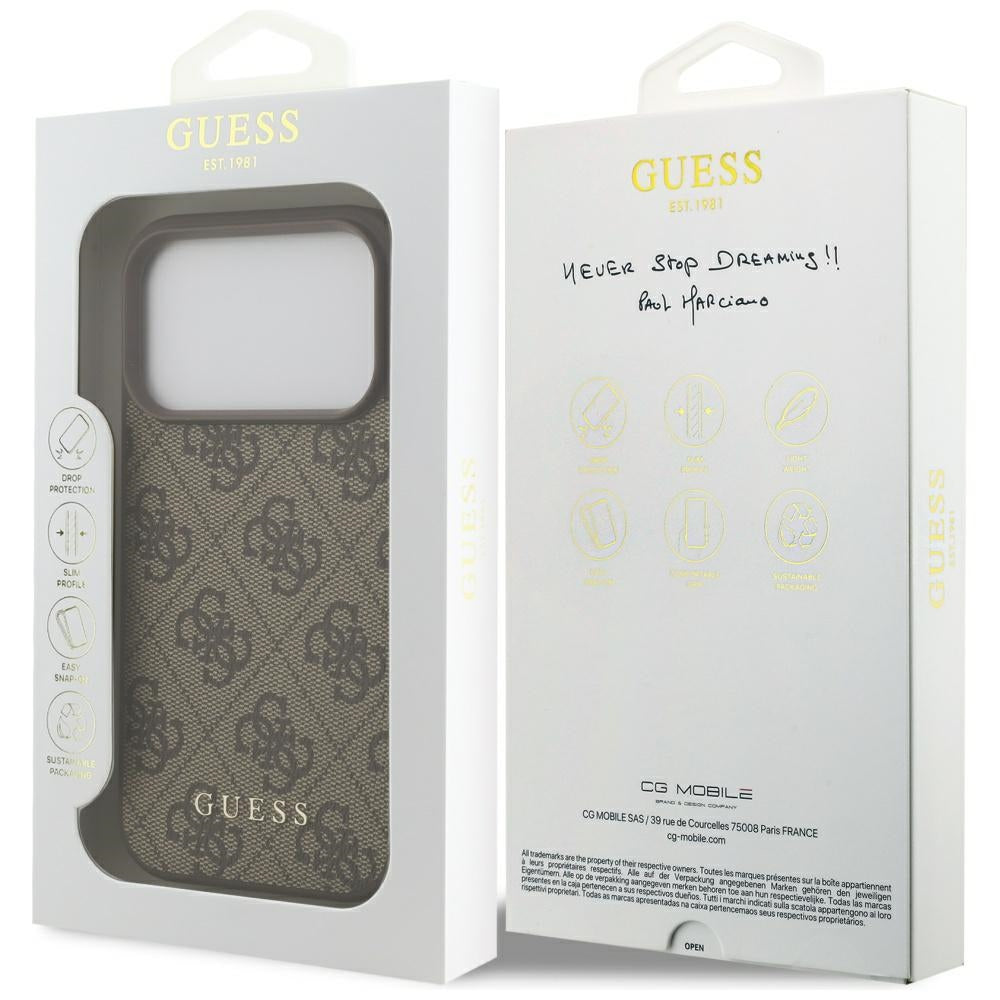Tok Apple iPhone 17 Pro-hoz, Guess, 4G Classic, Barna