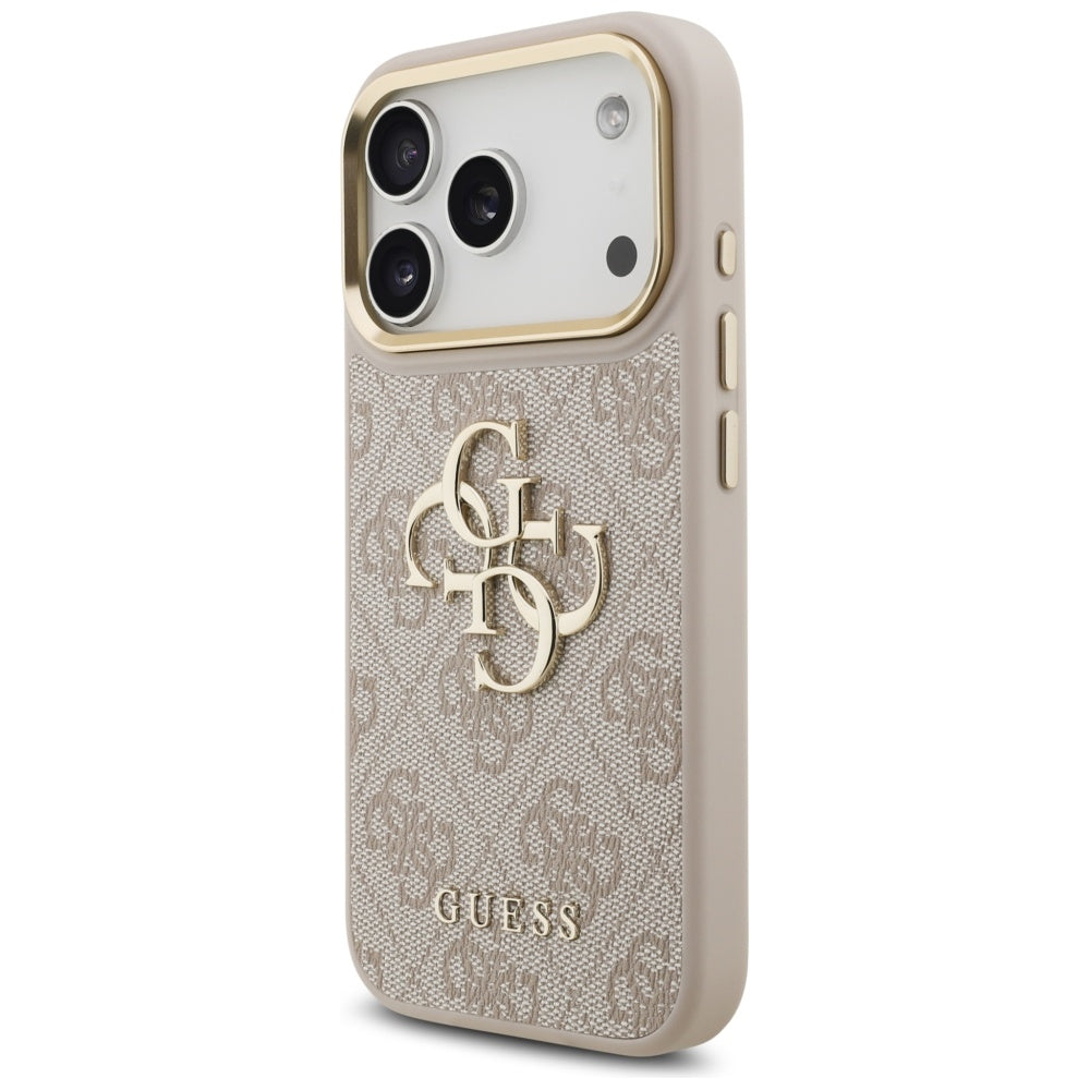 Tok Apple iPhone 17 Pro-hoz, Guess, Big 4G Classic Logo with Big Strap, Rózsaszín