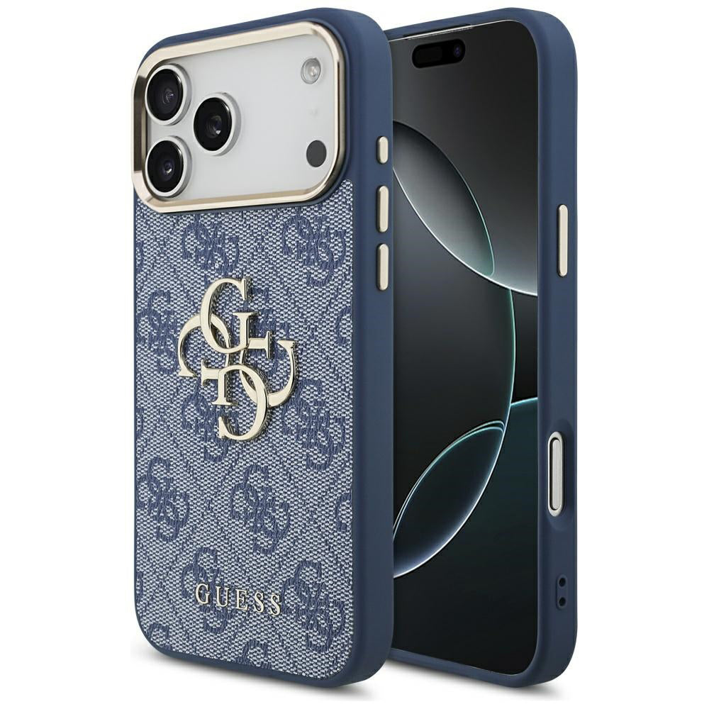 Tok Apple iPhone 17 Pro-hoz, Guess, Big 4G Logo Classic, Aranykék