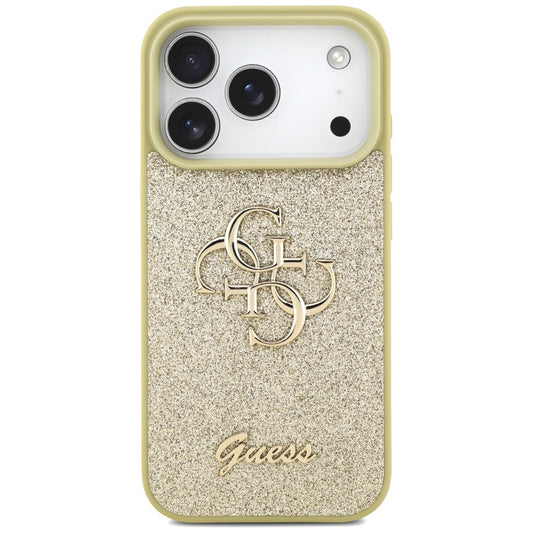 Tok Apple iPhone 17 Pro-hoz, Guess, Fixed Glitter Big 4G, Arany