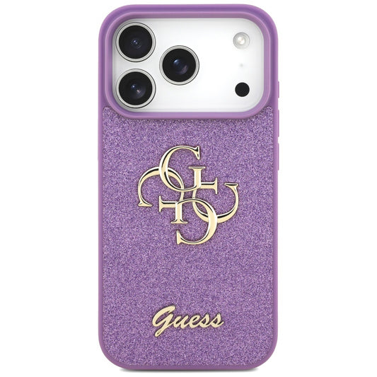 Tok Apple iPhone 17 Pro-hoz, Guess, Fixed Glitter Big 4G, Lila