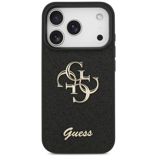 Tok Apple iPhone 17 Pro-hoz, Guess, Fixed Glitter Big 4G, Fekete