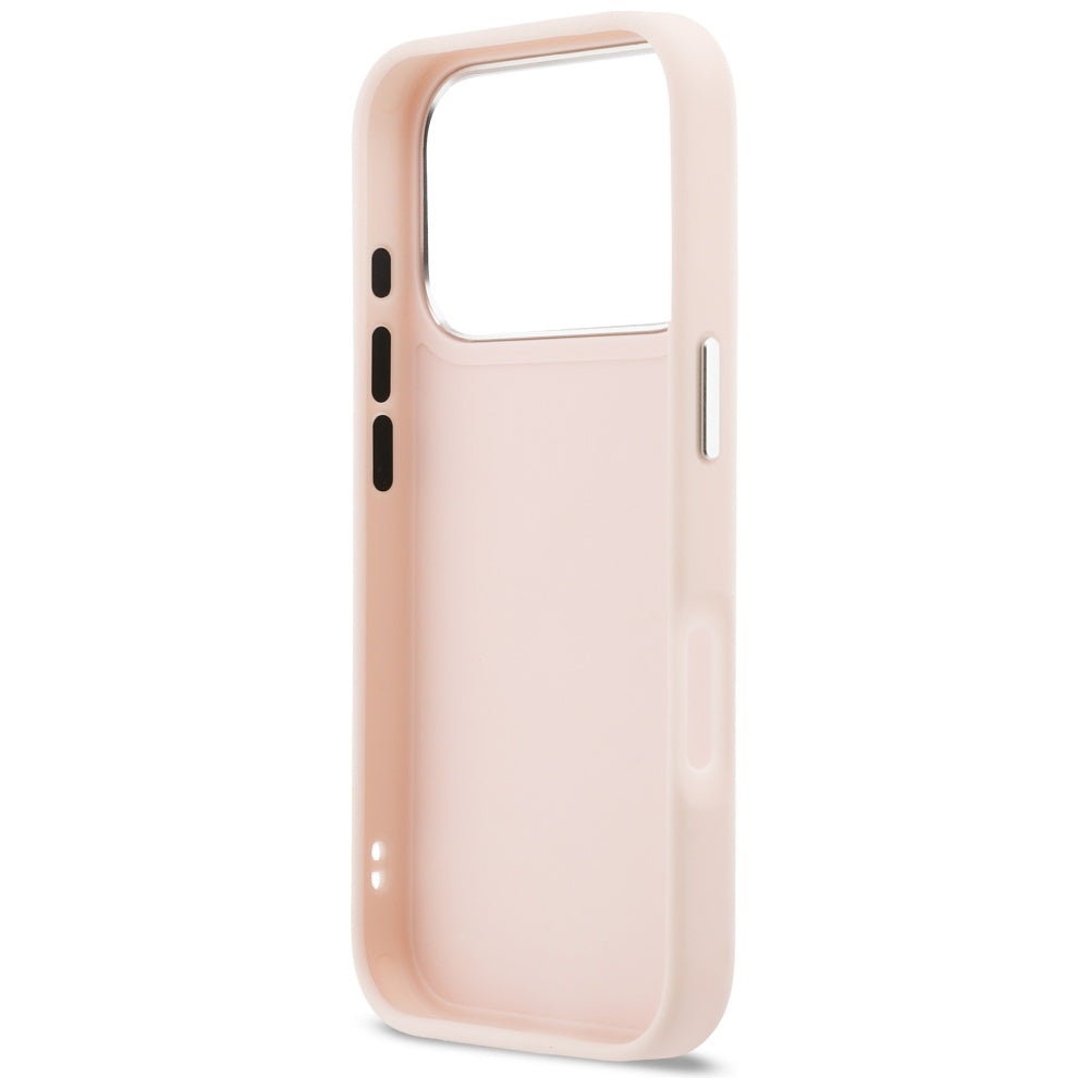 Tok Apple iPhone 17 Pro-hoz, Karl Lagerfeld, Karl & Choupette mintás zsebes, Rózsaszín