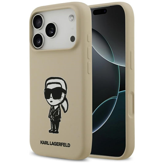 Tok a Apple iPhone 17 Pro-hoz, Karl Lagerfeld, Sketch and Logo Karl, Barna