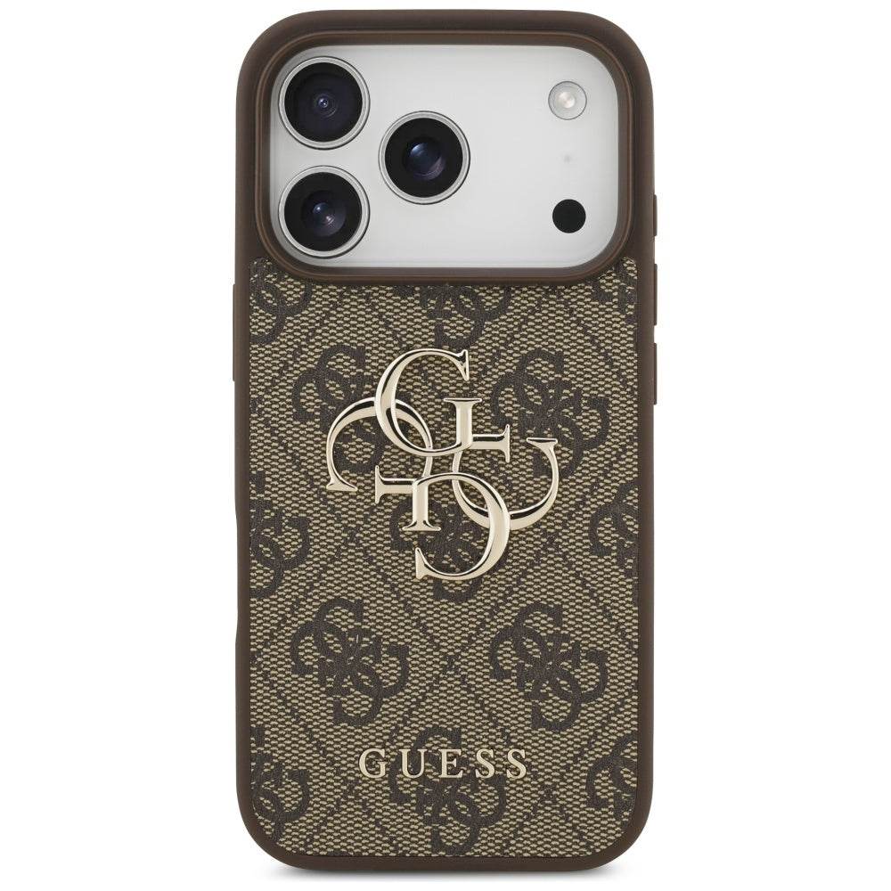 Tok a Apple iPhone 17 Pro Max-hoz, Guess, 4G Big Logo, Barna