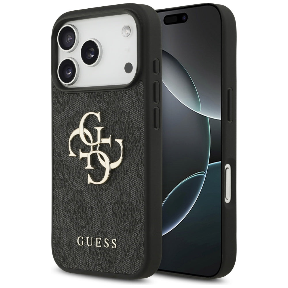 Case for Apple iPhone 17 Pro Max, Guess, 4G Big Logo, Black