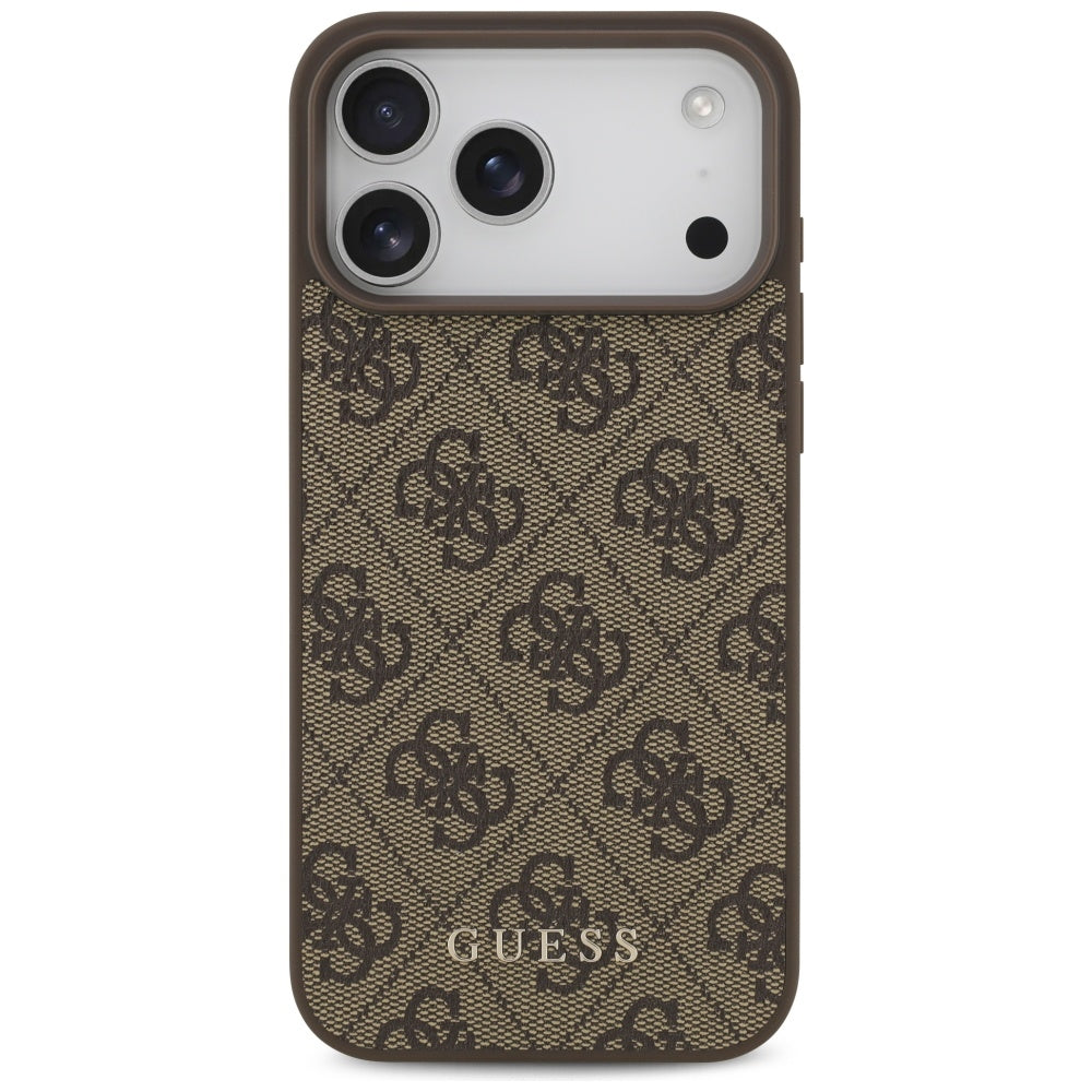 Case for Apple iPhone 17 Pro Max, Guess, 4G Classic, Brown
