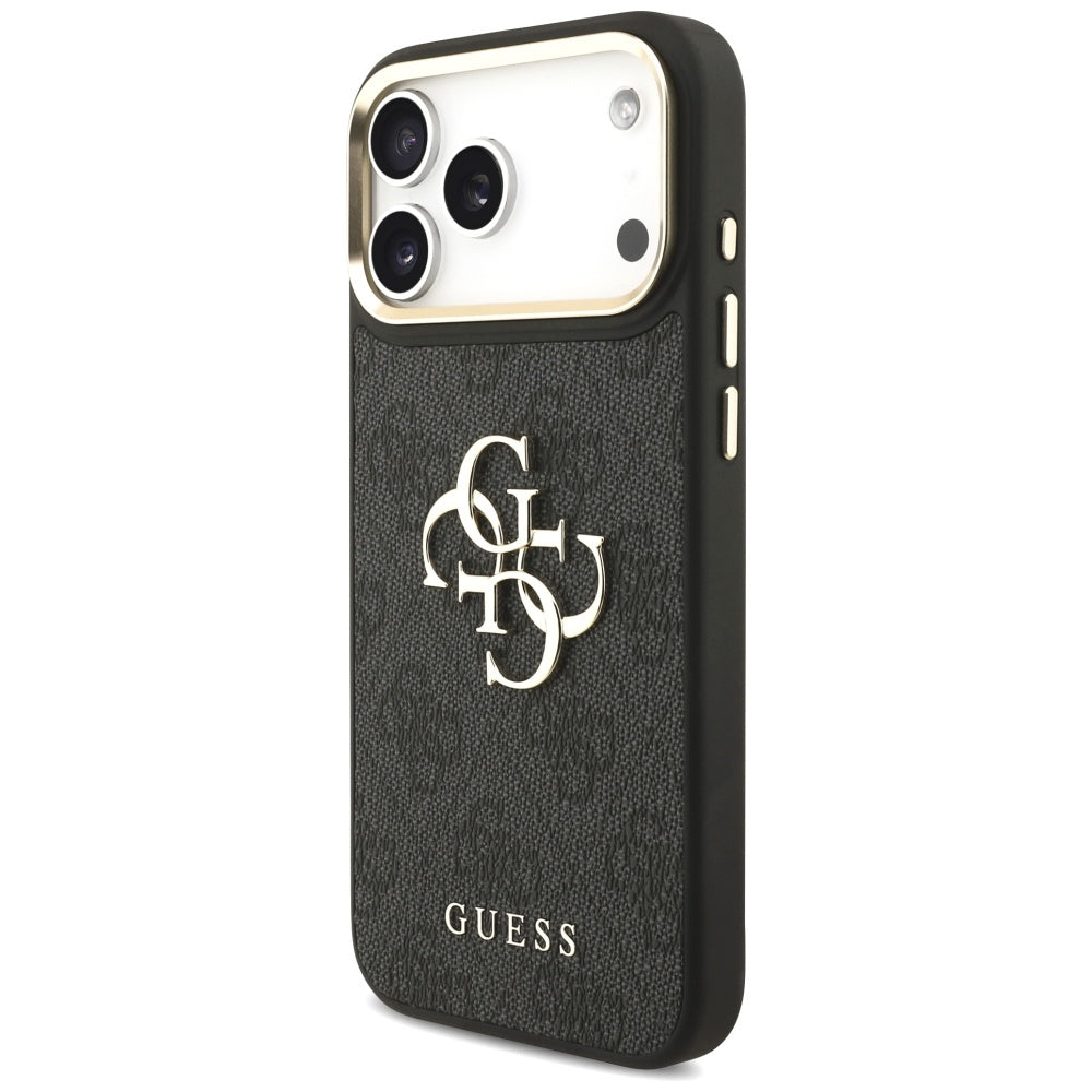 Tok Apple iPhone 17 Pro Max-hoz, Guess, Big 4G Classic Logo with Big Strap, Fekete