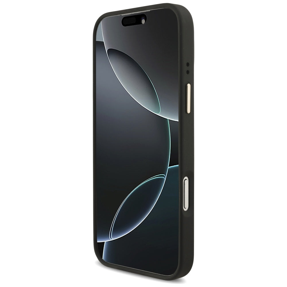 Tok Apple iPhone 17 Pro Max-hoz, Guess, Big 4G Classic Logo with Big Strap, Fekete