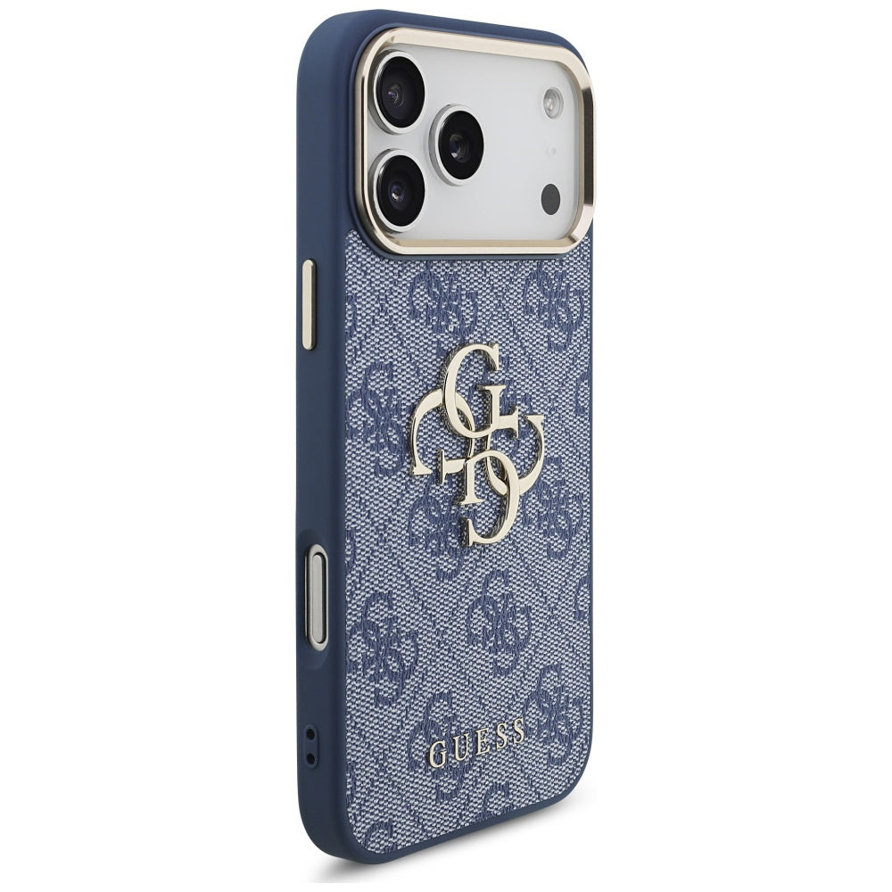 Tok Apple iPhone 17 Pro Max-hoz, Guess, Big 4G Logo Classic, Aranykék
