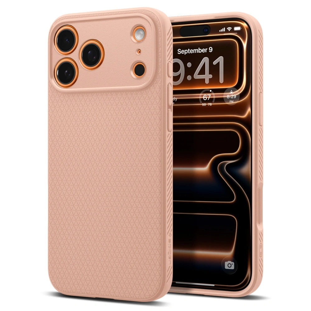 Tok Apple iPhone 17 Pro Max-hoz, Spigen, Liquid Air, Rózsaszín ACS10269
