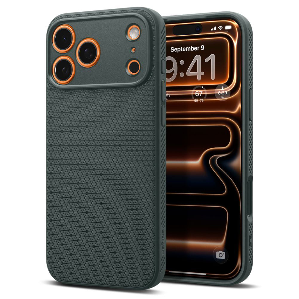 Tok Apple iPhone 17 Pro Max-hoz, Spigen, Liquid Air, Zöld ACS10267