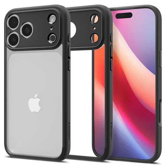 Tok a Apple iPhone 17 Pro Max-hoz, Spigen, Ultra Hybrid, Matt Fekete