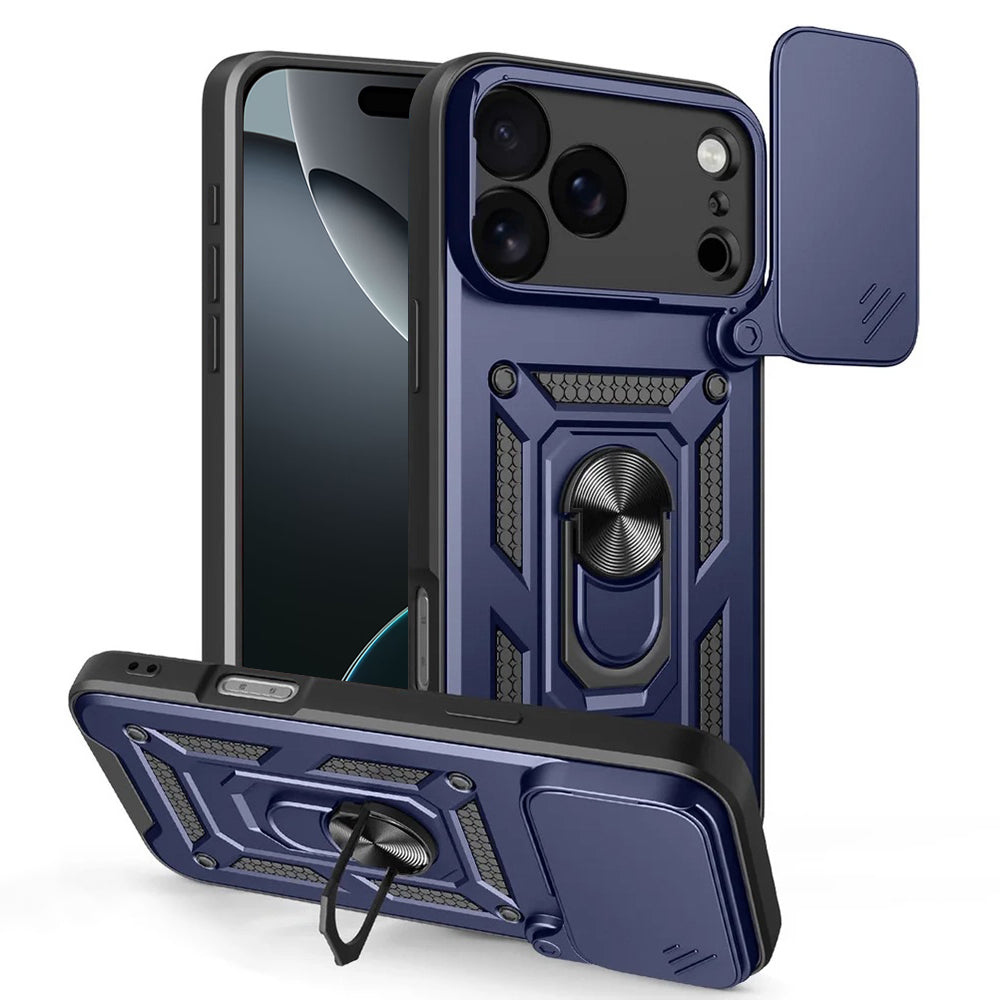 Tok Apple iPhone 17 Pro Max-hoz, Techsuit, CamShield, Kék