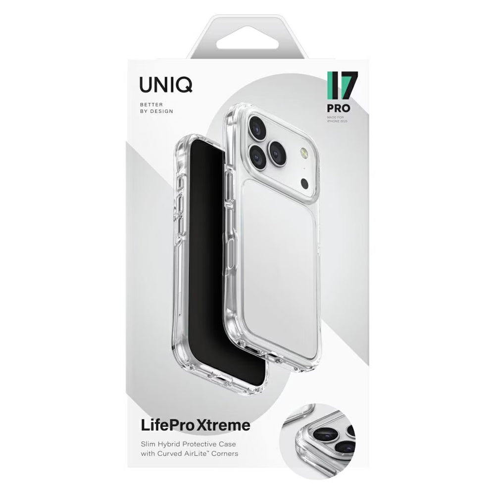 Tok a Apple iPhone 17 Pro Max-hoz, UNIQ, LifePro Xtreme, Átlátszó