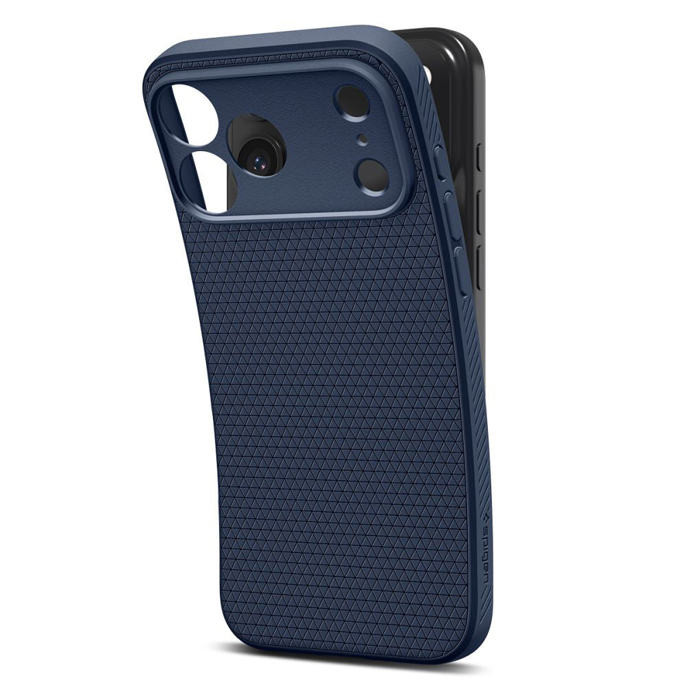 Tok a Apple iPhone 17 Pro-hoz, Spigen, Liquid Air, Tengerészkék