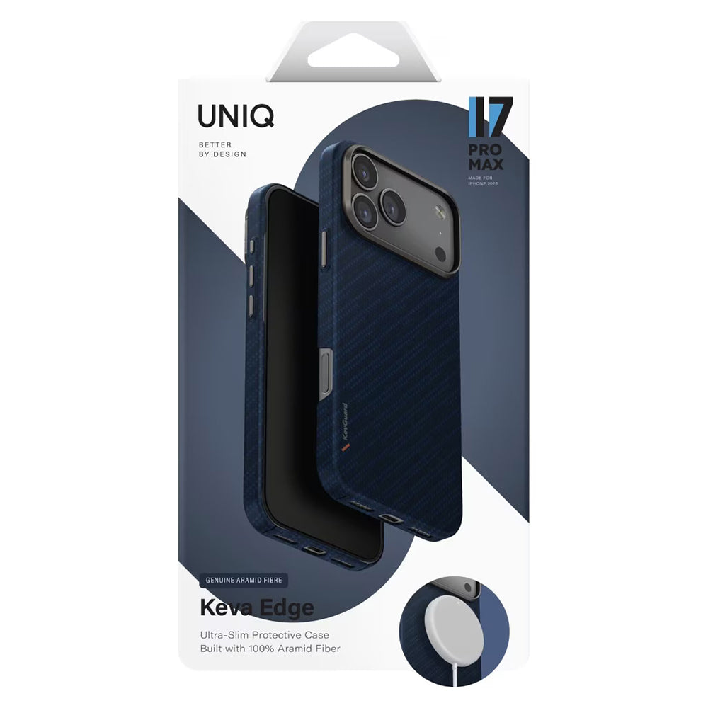 MagSafe tok Apple iPhone 17 Pro-hoz, UNIQ, Keva MagClick, Denim