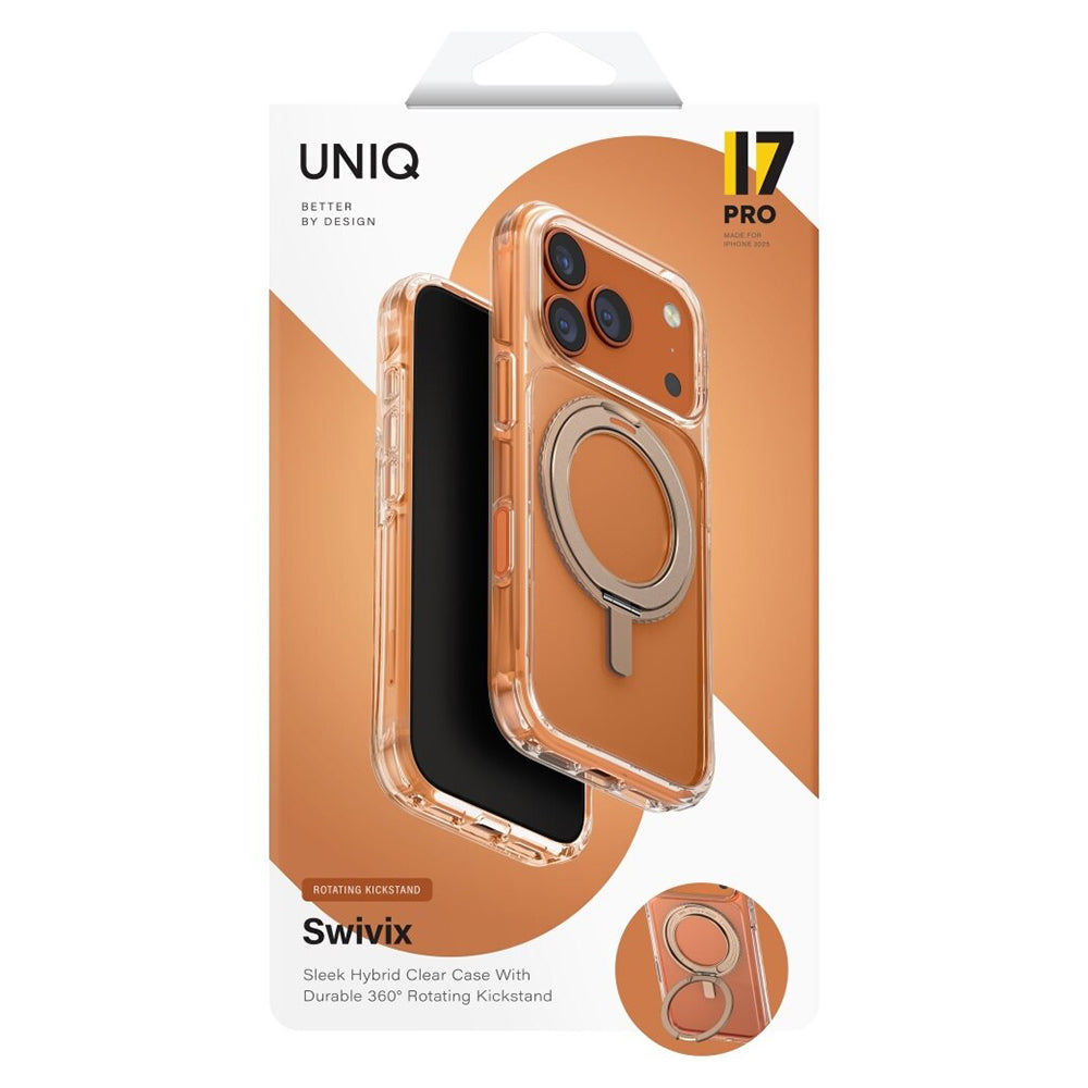 Tok Apple iPhone 17 Pro-hoz, UNIQ, Swivix, Arany