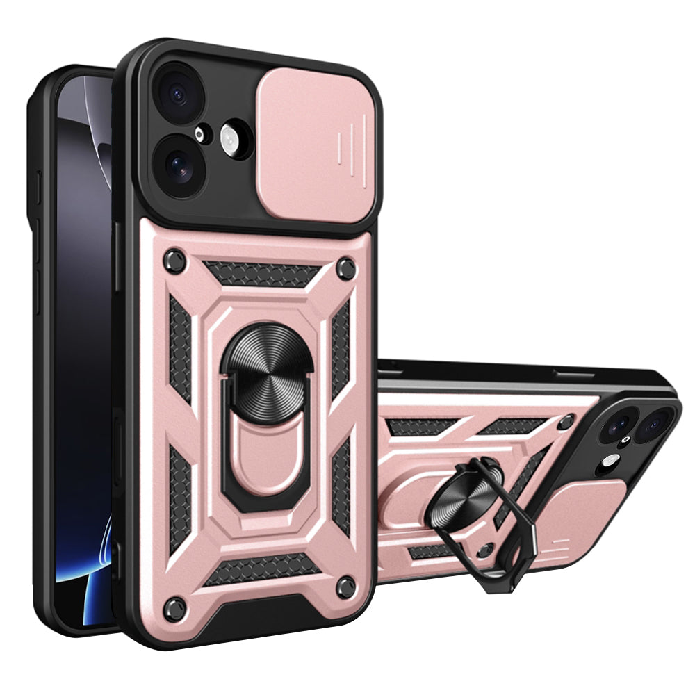 Tok Apple iPhone 17-hez, Techsuit, CamShield, Rózsaszín