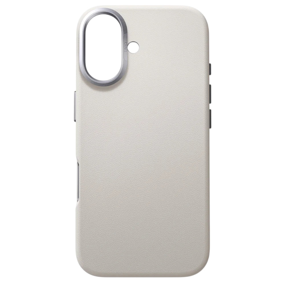 Tok Apple iPhone 17-hez, UNIQ, Lyden Leatherette, Szürke