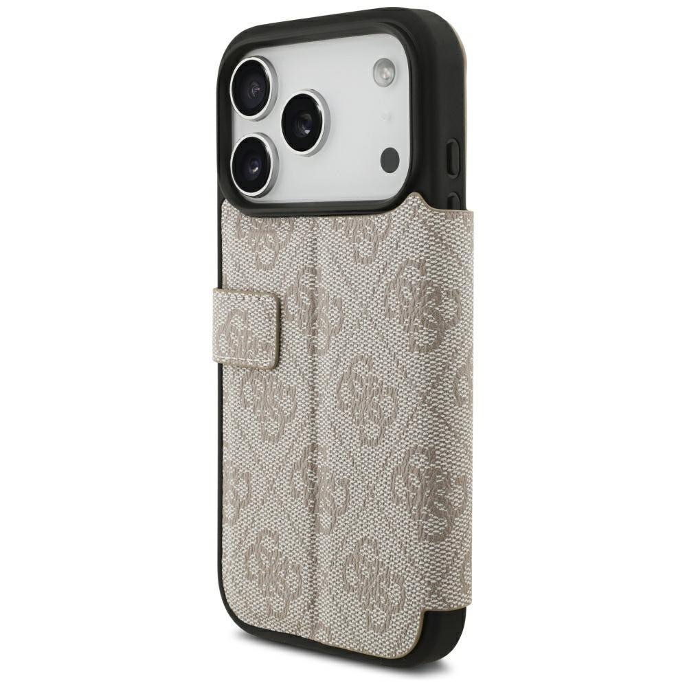 Tok Apple iPhone 18 Pro / 17 Pro-hoz, Guess, 4G fém logó, rózsaszín