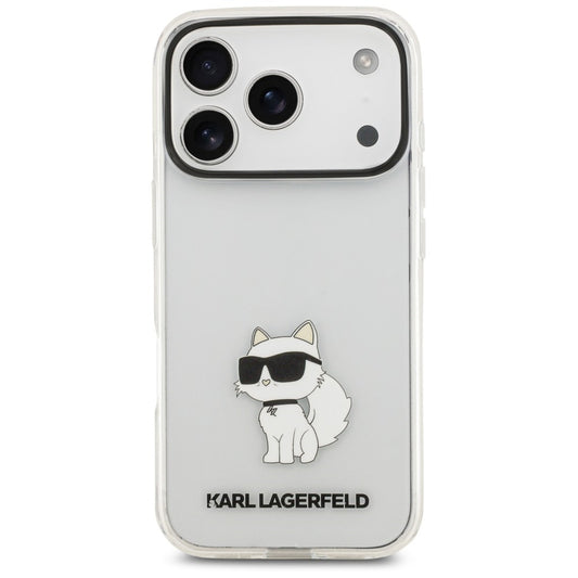 Tok Apple iPhone 18 Pro / 17 Pro készülékhez, Karl Lagerfeld, IML Choupette NFT, átlátszó