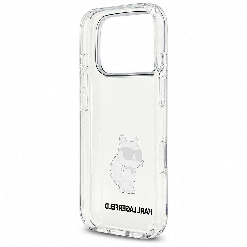 Tok Apple iPhone 18 Pro / 17 Pro készülékhez, Karl Lagerfeld, IML Choupette NFT, átlátszó