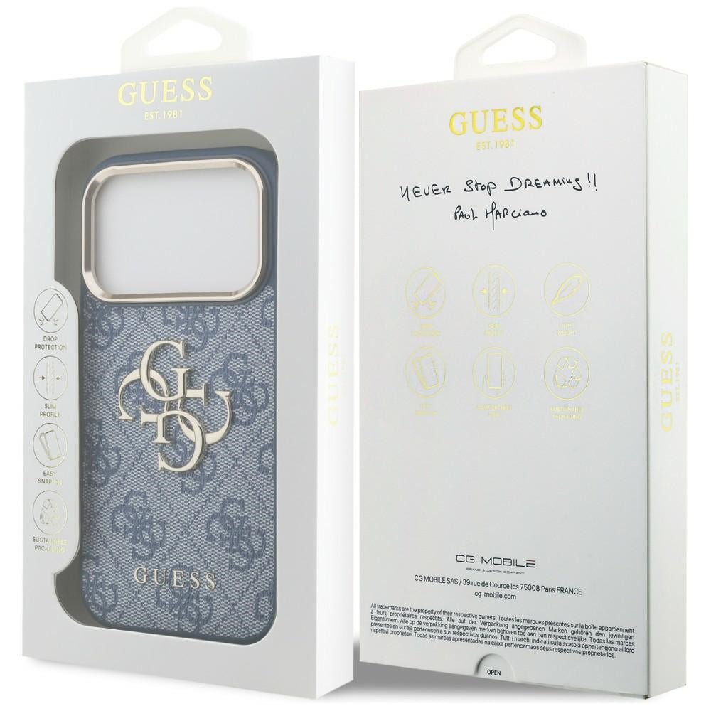 Tok Apple iPhone 18 Pro Max / 17 Pro Max, Guess, 4G Big Classic Logo, Kék