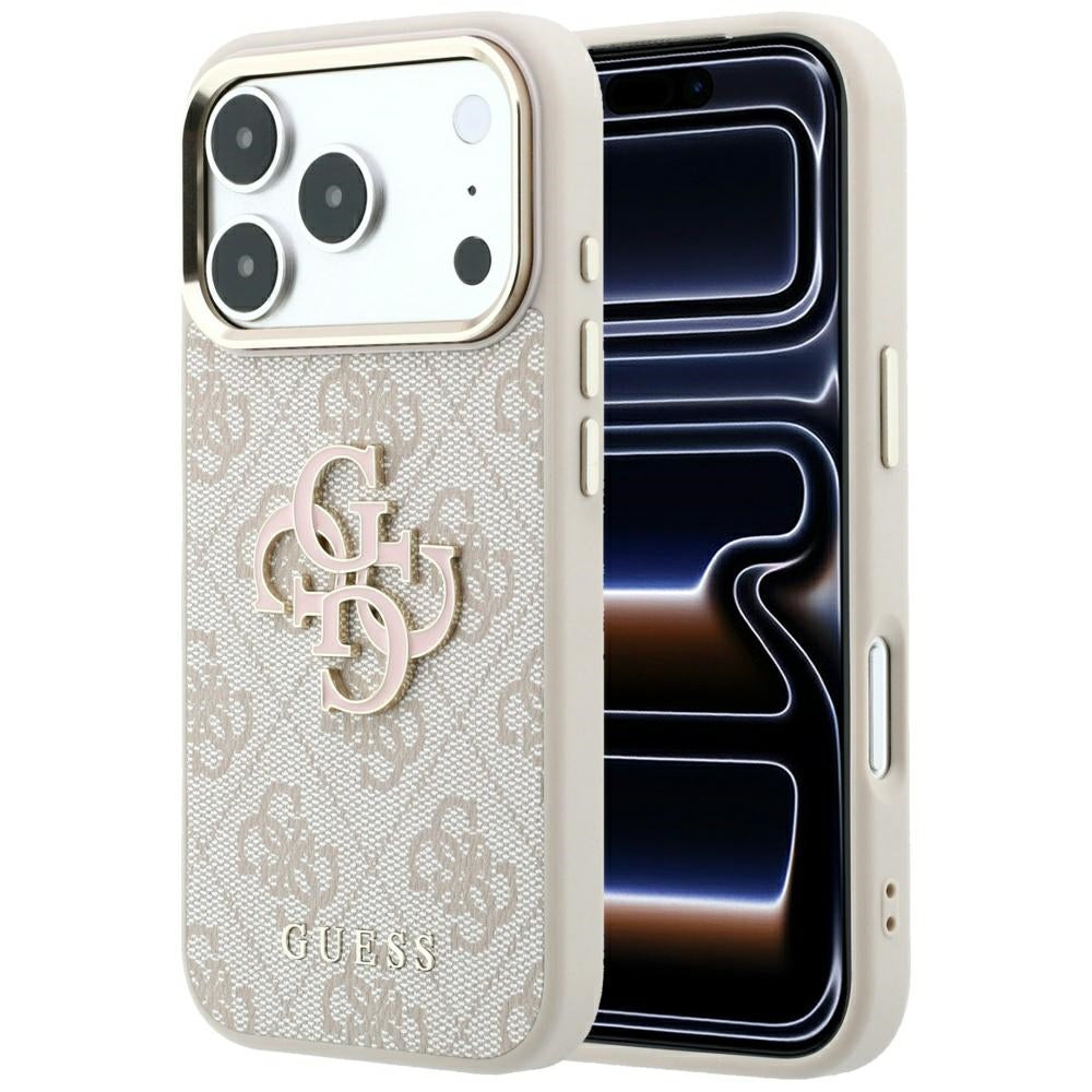 Tok Apple iPhone 18 Pro Max / 17 Pro Max, Guess, 4G Nagy Gyanta Logó, Rózsaszín