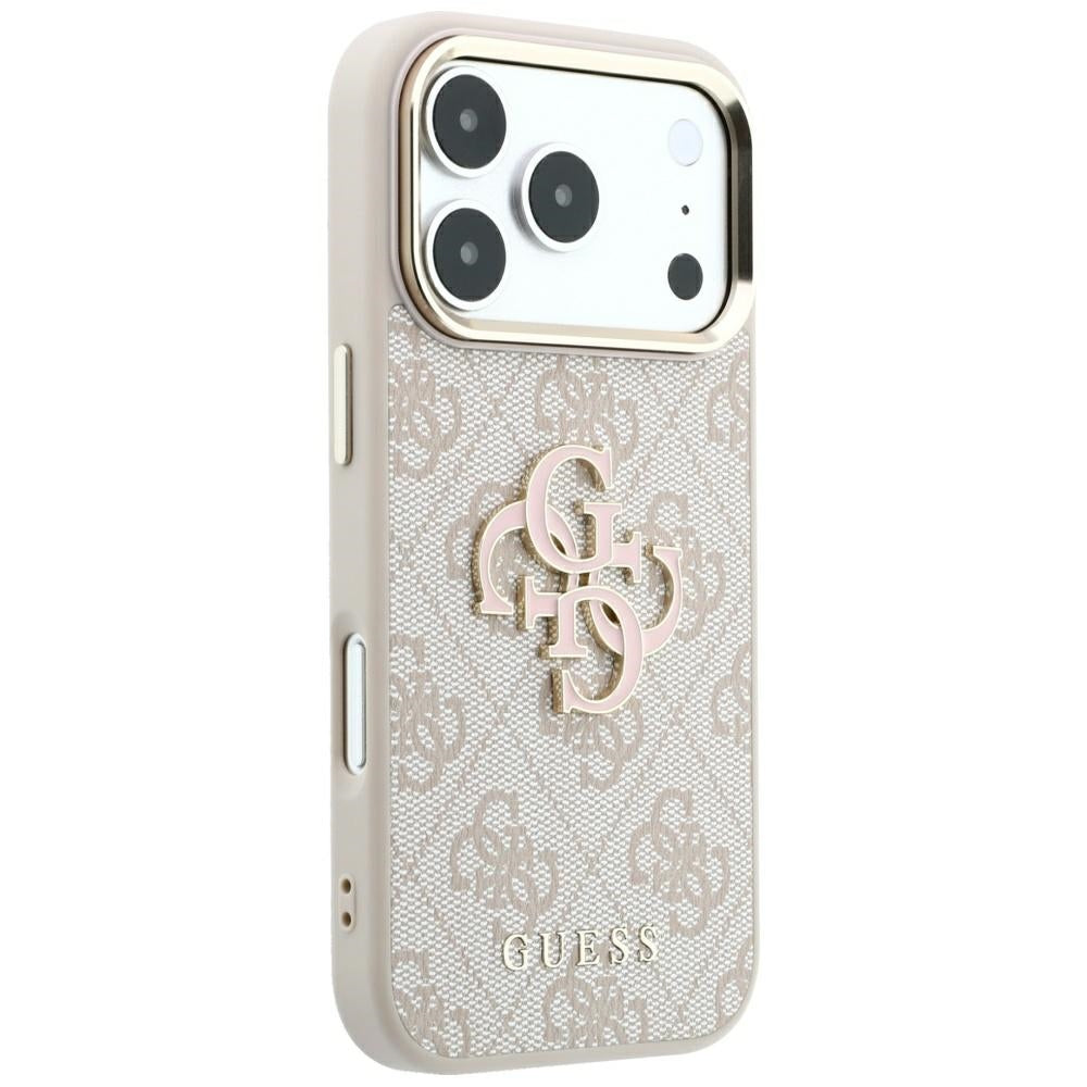 Tok Apple iPhone 18 Pro Max / 17 Pro Max, Guess, 4G Nagy Gyanta Logó, Rózsaszín