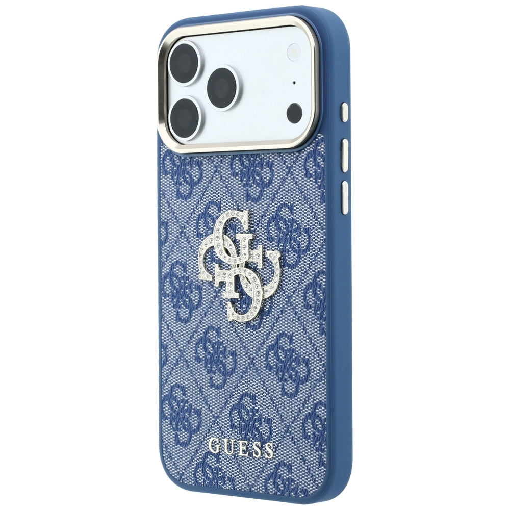 Tok Apple iPhone 18 Pro Max / 17 Pro Max, Guess, 4G Big Strass Logo, Kék