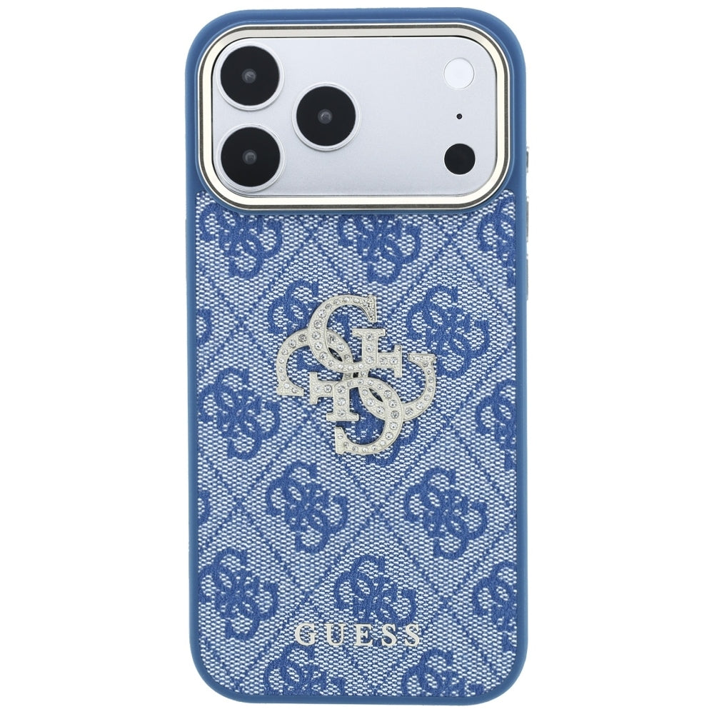 Tok Apple iPhone 18 Pro Max / 17 Pro Max, Guess, 4G Big Strass Logo, Kék