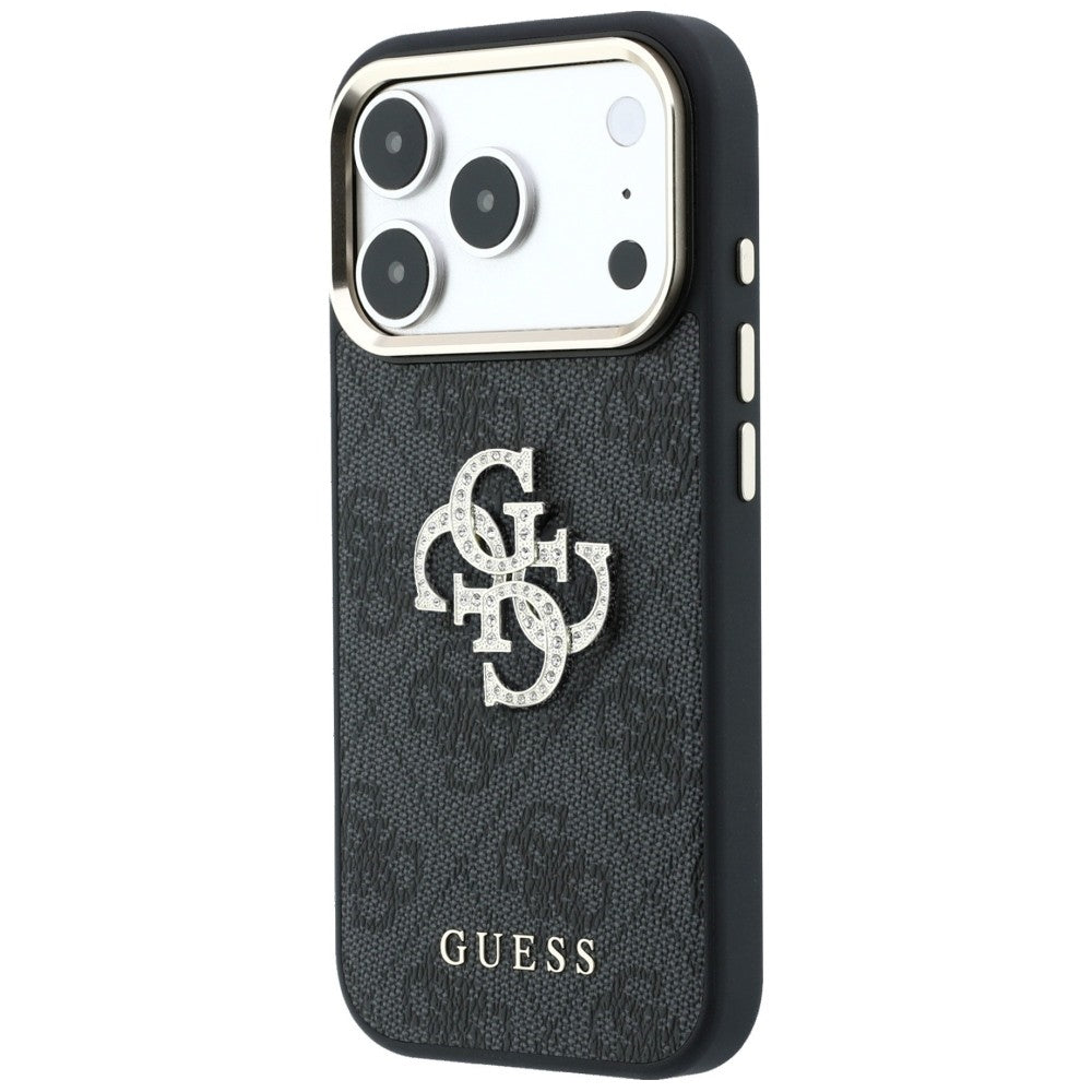 Tok Apple iPhone 18 Pro Max / 17 Pro Max, Guess, 4G Big Strass Logo, Fekete