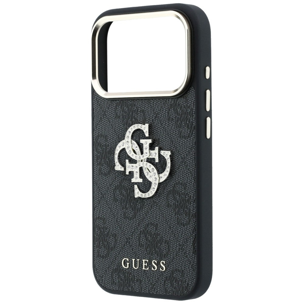 Tok Apple iPhone 18 Pro Max / 17 Pro Max, Guess, 4G Big Strass Logo, Fekete