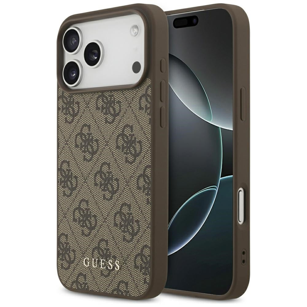 Tok Apple iPhone 18 Pro Max / 17 Pro Max, Guess, 4G Classic Logo, Barna