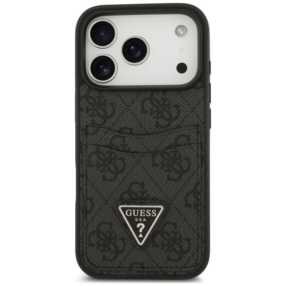 Tok Apple iPhone 18 Pro Max / 17 Pro Max készülékhez, Guess, 4G Double Card Triangle, fekete